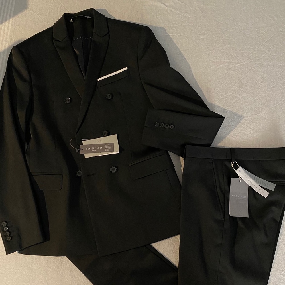 Zara men two piece suit NWT